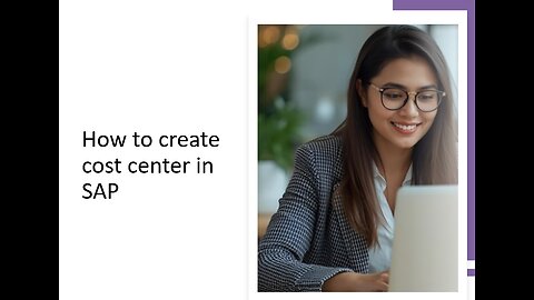 How to create cost center in SAP System