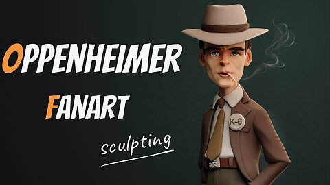 Sculpting Stylized Cillian Murphy - Oppenheimer Fanart