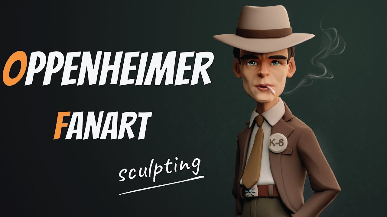 Sculpting Stylized Cillian Murphy - Oppenheimer Fanart