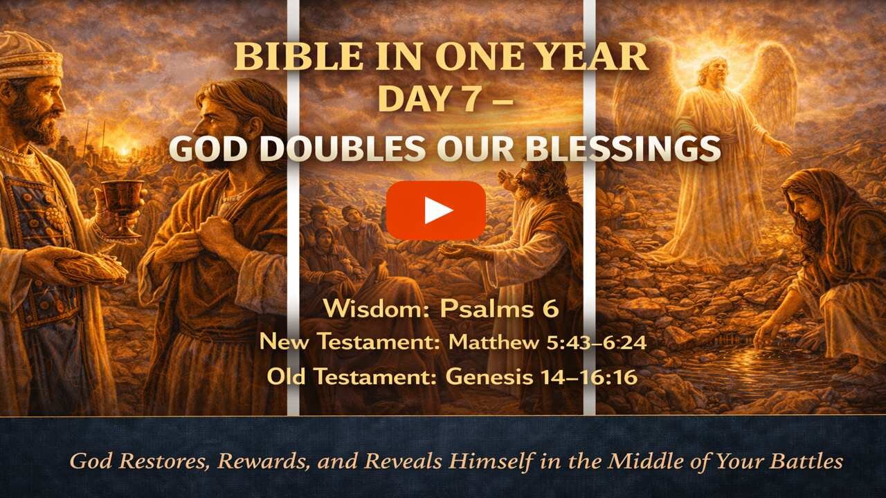 Bible In One Year: 🌅 Day 7 — "God Doubles Our Blessings."