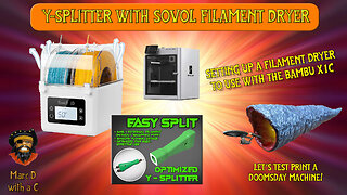 Setting up a Sovol filament dryer to use with the Bambu X1C