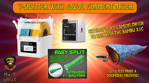 Setting up a Sovol filament dryer to use with the Bambu X1C