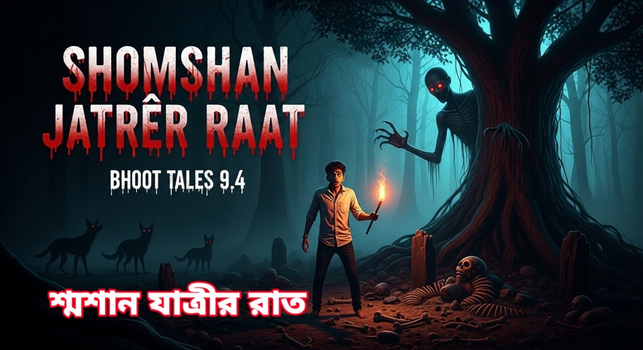 শ্মশান যাত্রীর রাত: কালো কুচকুচে অন্ধকারে শেয়ালের ডাক | সত্যিকারের ভৌতিক গল্প | Bhoot Tales 9.4