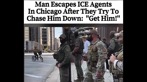 Man escape ice agents