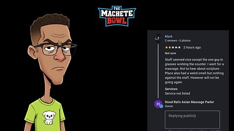 Late Night Machete - Urkel freaks out about his massage parlor