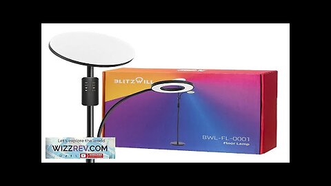 BLITZWILL BWL-FL-0001 36W Two-Head Floor Lamp With Remote Control 2700K~6500K Color Review