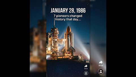 This Day in History January 28, 1986: Space Shuttle Challenger Disaster and 7 Lost Lives
