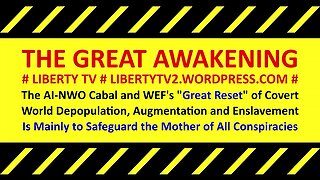 GREAT AWAKENING: AI-NWO Cabal's "Great Reset" Is Mainly to Safeguard the Mother of All Conspiracies!