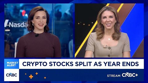 Crypto stocks split as year ends