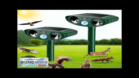 Pack of 2 Ultrasonic Animal Repellent Outdoor Solar Deer Repellent Devices Review