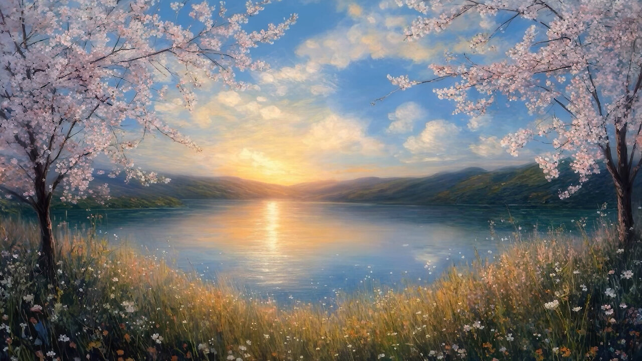 🌸11 Hours Of Calming River Ambience for Anxiety-Relief | Deep Sleep And Relaxation