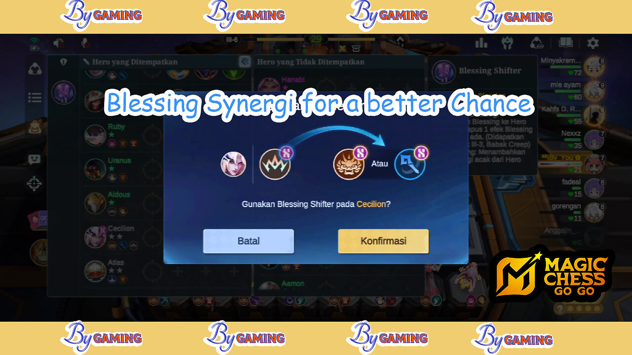 Blessing Synergy for a better Chance