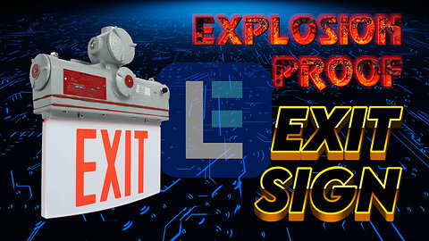 Hazardous Location Exit Sign - Green or Red Exit Sign