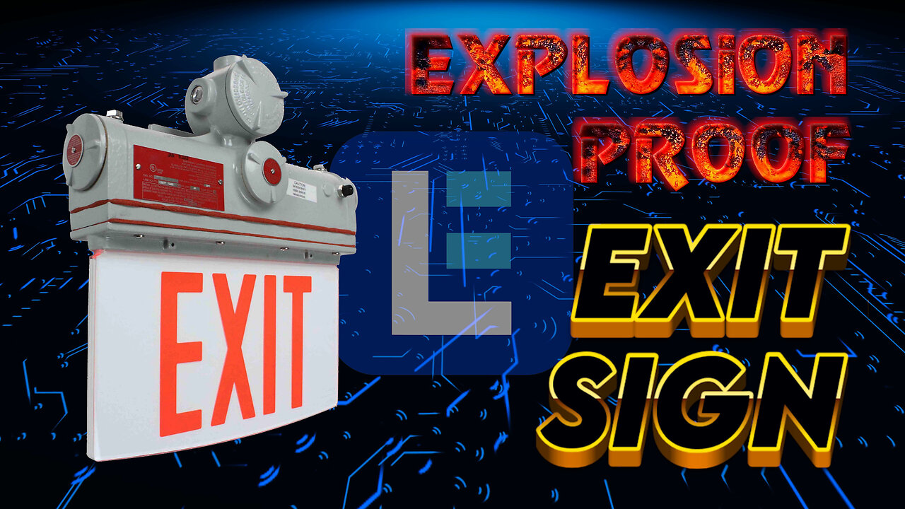 Hazardous Location Exit Sign - Green or Red Exit Sign