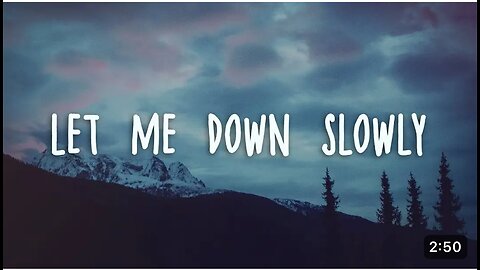 Alec Benjamin- let me down slowly