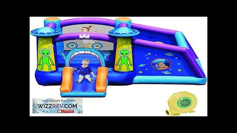 BOUNTECH Inflatable Bounce House Alien Bouncy House for Kids Indoor Outdoor Party Review