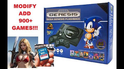 Sega Genesis Flashback Modification Upgrade 900+ Games!!