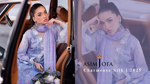 Asim Jofa Unstithced Embroidered Collection 2025 | Charmeuse Silk | Pakistani Clothes