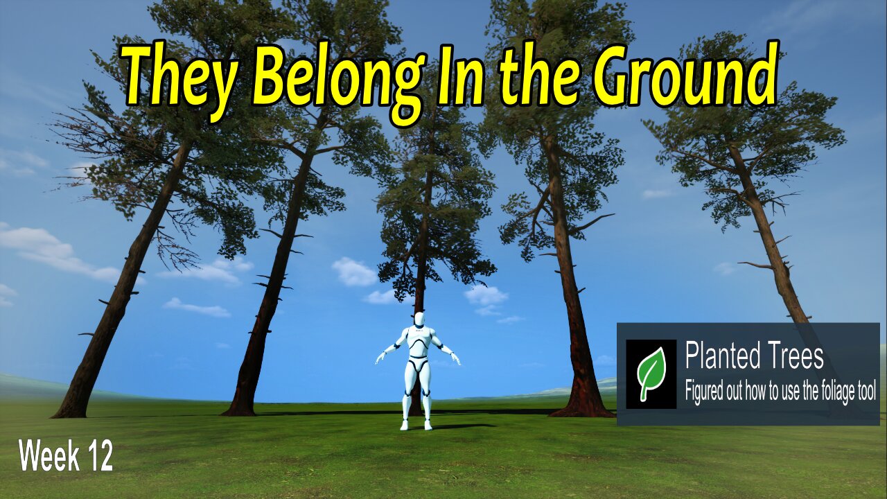 We Learned Trees Go On Ground. Progress.