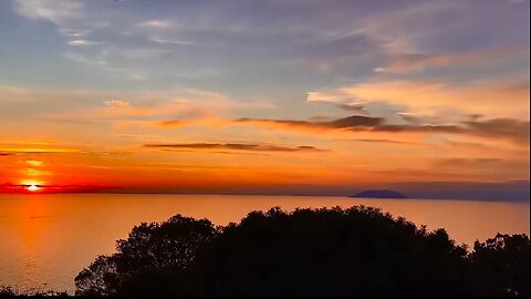 Breathtaking sunset along the stunning Tuscan coast