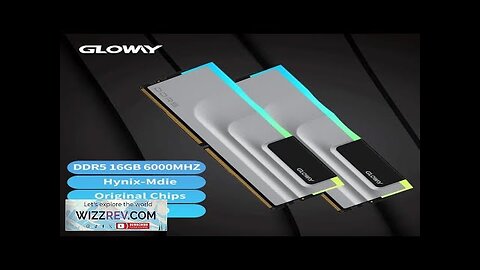 Gloway RGB Memoria DDR5 32GB RAM 16GBX2 6000MHZ 6400MHZ Rams Memory DDR5 Review