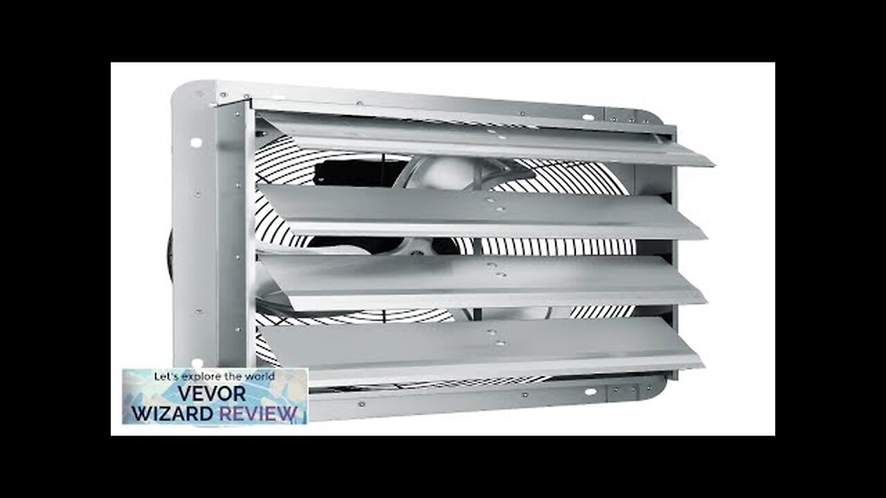 VEVOR 16'' Shutter Exhaust Fan High-speed 2000 CFM Aluminum Wall Mount Attic Review