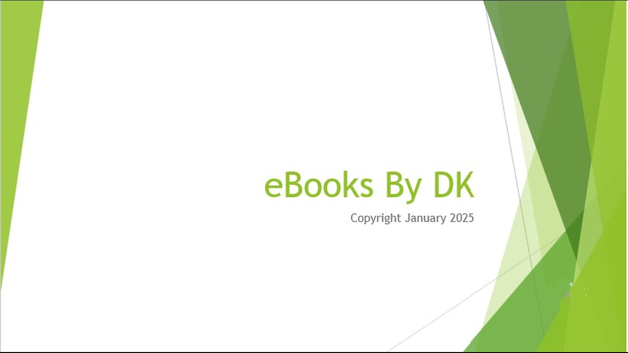 eBooks January 2025