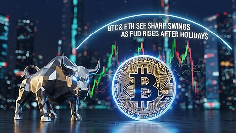 Bitcoin and Ethereum See Sharp Swings as FUD Rises After Holidays
