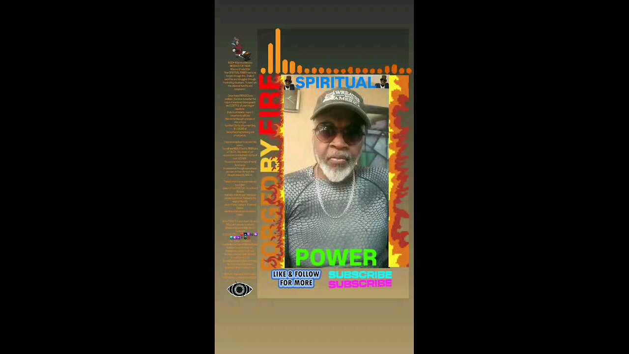 ▪︎SPIRITUAL POWER/FORGED BY FIRE▪︎