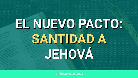 ✝️ El nuevo pacto: Santidad a Jehová | Éxodo 28:36