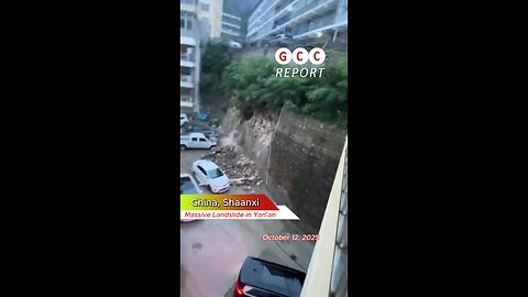 #China #Landslide #Shaanxi #Yanan #weather #climate #destruction #anomaly #climatechange 🇨🇳