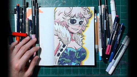 Ashido Mina, the Ridley Hero: Pinky is READY 👀 (Full Drawing) #animeart #drawing