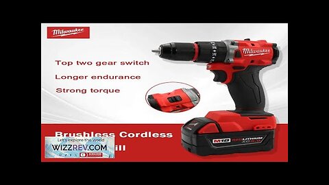 Milwaukee Small Electric Drill 150N.m brushless Cordless Impact Drill of Decoration Team Review