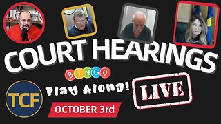Live Court Hearings - Oct 3rd - Judge Simpson, Boyd, Stevens, Middleton, McNally, West, and More