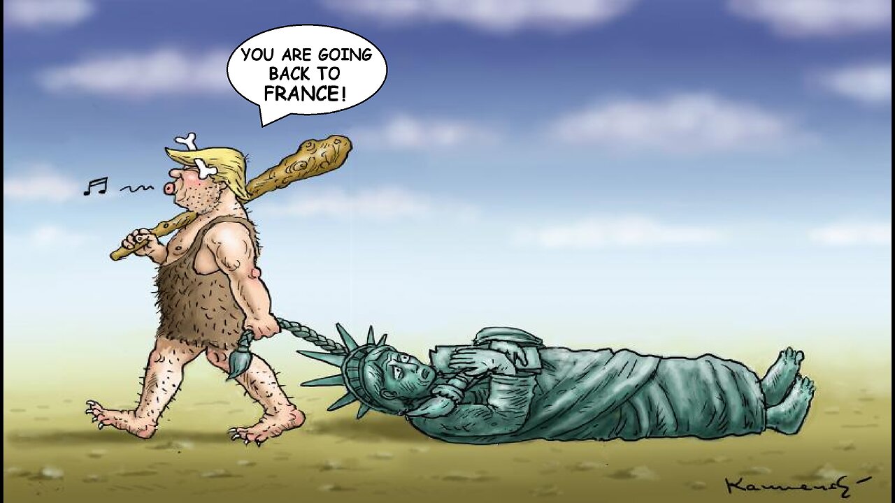 MARCH 6 Funny American Political Cartoon - Breaking News - USA Politic Caricature - Trump Satire