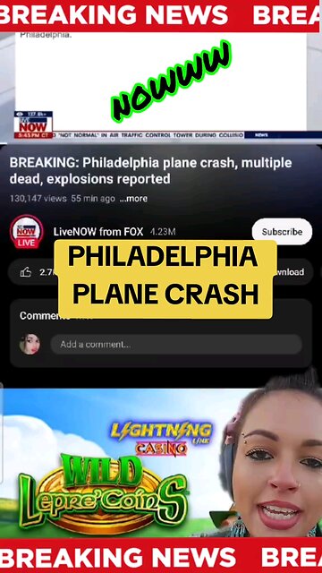 PHILADELPHIA PLANE CRASH! SLEEPING CELLS GUYS! WAKE UP!