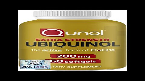 Qunol Ubiquinol CoQ10 200mg Softgels Powerful Antioxidant for Heart and Vascular Health Review