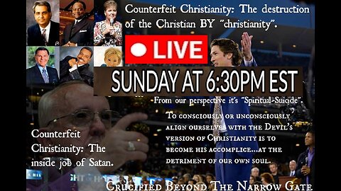 LIVE SUNDAY AT 6:30PM EST - World News - Biblical Prophecy - Soulical Cirrhosis