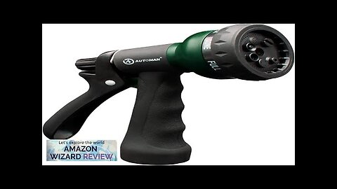 AUTOMAN-Garden-Hose-NozzleABS Water Spray Nozzle with Heavy Duty 7 Adjustable Watering Review