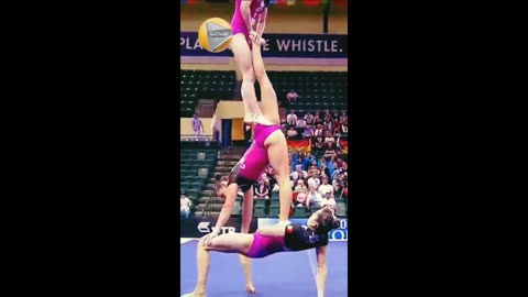 😱 INSANE Acrobatics In Women s Gymnastics #shorts