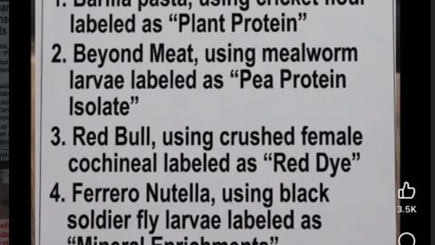 Whats in that label? First Hair, now worms as PROTEIN??