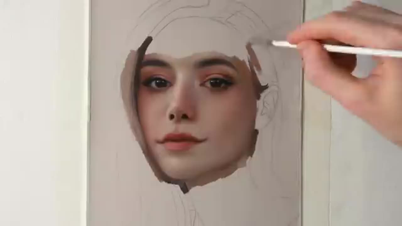 OIL PAINTING TIME-LAPSE -- Marzia