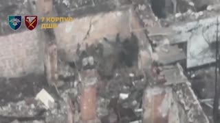 Entire Russian Squad is Surrounded and Marched Off into Captivity