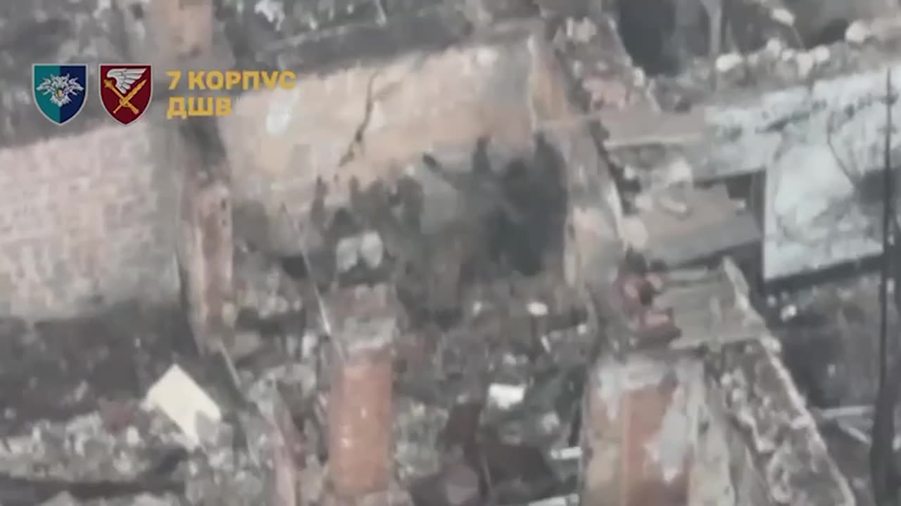 Entire Russian Squad is Surrounded and Marched Off into Captivity