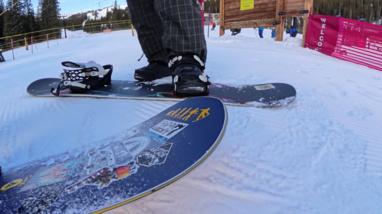 How I Beat the Skiers to 1st Chair at Loveland: Epic Cat Track Battle & Tricks! 🏂🎿