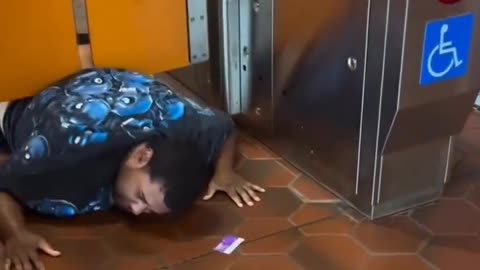 The usual suspect thought he was being smart and didn't want to pay the subway ticket,