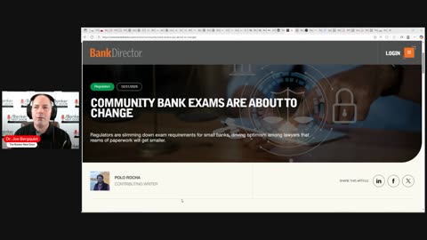 Are regulatory exams about to get better for Community Banks?