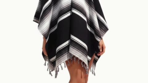 🦃🕎🌨️⛄🏈🎁🎄🎇🍾🏈☃️🦆💚Sharpshooter Clint Eastwood Style Western Party Diamond Design Poncho💚