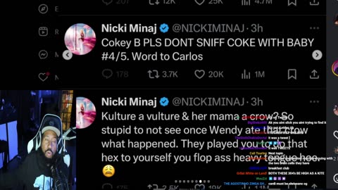 late night stream. why not? cardi b vs nicki squabbling. lil tjay vs kai vs aboogie.