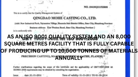 Qingdao Mohe Casting Co., Ltd.